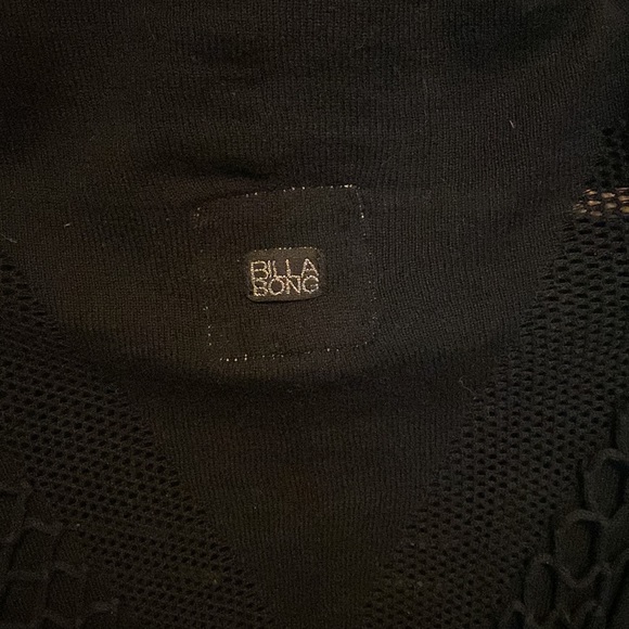 Billabong,  black cardigan with tassels ladies size SMALL - Picture 2 of 6